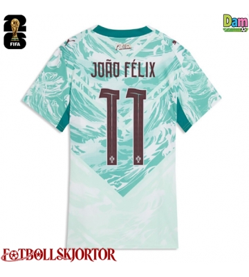 Portugal Joao Felix #11 Bortatröja Dam VM 2026 Kortärmad